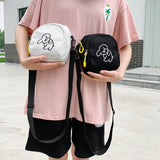 Women's Printed Nylon Crossbody Bag Cartoon Design Small Shoulder Bag