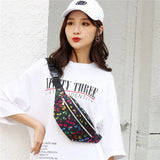Women's Printed Waist Bag Fanny Pack Colorful Girls Bum Bag