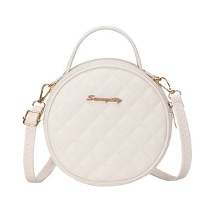 Embroidered Small Round Bag Single Shoulder Messenger Bag
