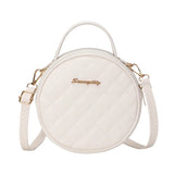 Embroidered Small Round Bag Single Shoulder Messenger Bag