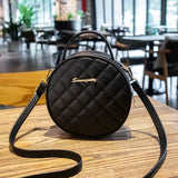 Embroidered Small Round Bag Single Shoulder Messenger Bag