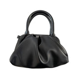 Vintage Lightweight Solid Clip Crossbody Bag for Women