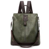 Vintage Pu Leather Backpack for Women