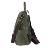 Vintage Pu Leather Backpack for Women