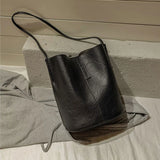 Vintage Bucket Handbag Large Capacity Tote Bag