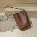 Vintage Bucket Handbag Large Capacity Tote Bag