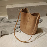 Vintage Bucket Handbag Large Capacity Tote Bag