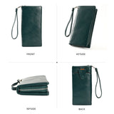 Women's Long Zipper Phone Bag Multi-Layer Purse Birthday Gift