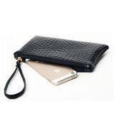 Crocodile Pattern Handbag Long Purse PU Leather Wallet Clutch