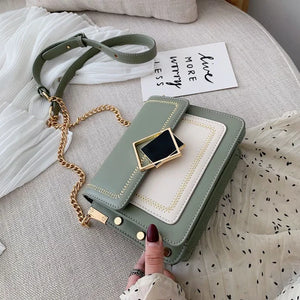 Women's Chain PU Leather Shoulder Crossbody Wallets Handbags