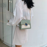 Women's Chain PU Leather Shoulder Crossbody Wallets Handbags