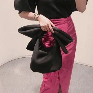 Women's Shoulder Messenger Bag Bowknot Handbag Evening Party Bag