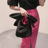 Women's Shoulder Messenger Bag Bowknot Handbag Evening Party Bag
