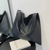 Women's Retro One Shoulder Bag PU Leater Casual Large Capacity Tote Bags