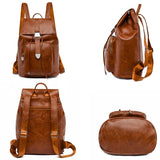Retro Shoulder Bag Anti-theft Backpack Large Capacity School Bag