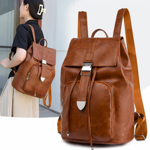 Retro Shoulder Bag Anti-theft Backpack Large Capacity School Bag