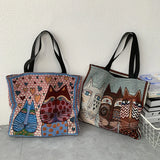 Women's Retro Stylish Painting Shoulder Bag