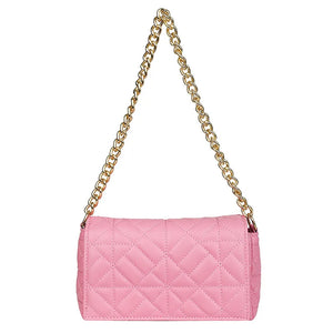 Women's Rhombus Embroidery Chain Small Square Shoulder Bag
