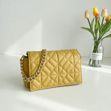 Women's Rhombus Embroidery Chain Small Square Shoulder Bag