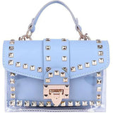 Women's Rivet Crossbody Bags Jelly Shoulder Bag Chain Handbags