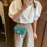 Women's Roman Coin Rhombus Chain Phone Bag Crossbody Mini Bag