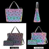 Women's Holographic Deformation Tote Bag