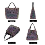 Women's Holographic Deformation Tote Bag