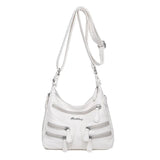 Sheepskin Leather Shoulder Bags with Multiple Pockets