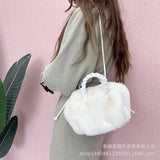 Plush Tote Shoulder Bag for Women