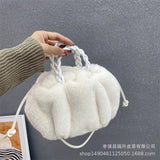 Plush Tote Shoulder Bag for Women