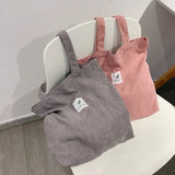Canvas Shoulder Bag Women's Shopper Shopping Bag