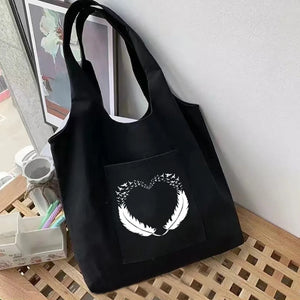 Women's Feather Series Canvas Grocery Eco Tote Bag