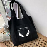 Women's Feather Series Canvas Grocery Eco Tote Bag
