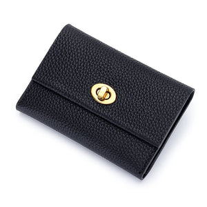 Women's Cowhide Card Wallet Multi-functional Leather Purse
