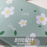 Small Fresh Style Floral Short Wallet for Women