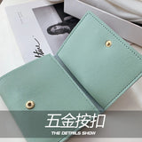 Small Fresh Style Floral Short Wallet for Women