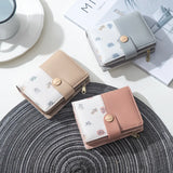 Women's Short Wallet Two-fold Zipper Buckle Creative Zero Wallet