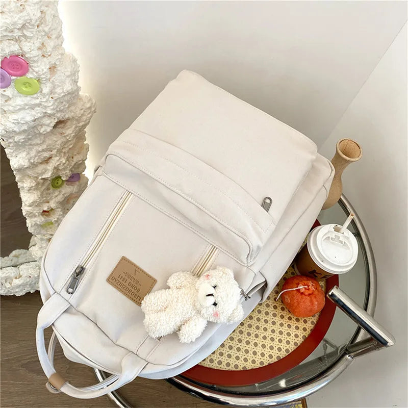 Women's Shoulder Backpack Casual Solid Hiking Outdoor Sport School Bag