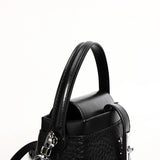 Cowhide Shoulder Bag Handbag Square Ladies Tote Leather Crossbody Bag