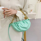 Cloud Small Square Bag Solid Crossbody Messenger Bag