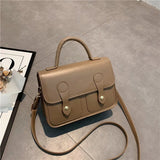 Solid Retro Women's Shoulder Bag All-match Student Messenger Bag