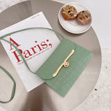 Women's Summer Messenger Bag Lock Shoulder Handbag