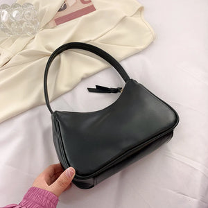 Candy Color Women's Shoulder Bag Small Summer Baguete Handbag