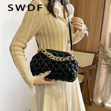 Women's Shoulder Bag Chain Small Crossbody Bags Female Single Side Handbags