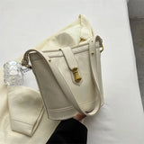 PU Leather Bucket Crossbody Pack Women's Shoulder Bag