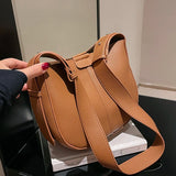 Women's Shoulder Bag PU Leather Messenger Bags Texture Crossbody Pack