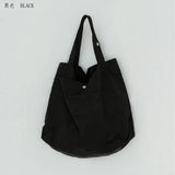 Canvas Crossbody Bag Large Capacity School Handbag