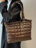 Women's Nylon Shoulder Bag Padded Tote Large Capacity Handbags