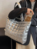 Women's Nylon Shoulder Bag Padded Tote Large Capacity Handbags