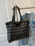 Women's Nylon Shoulder Bag Padded Tote Large Capacity Handbags